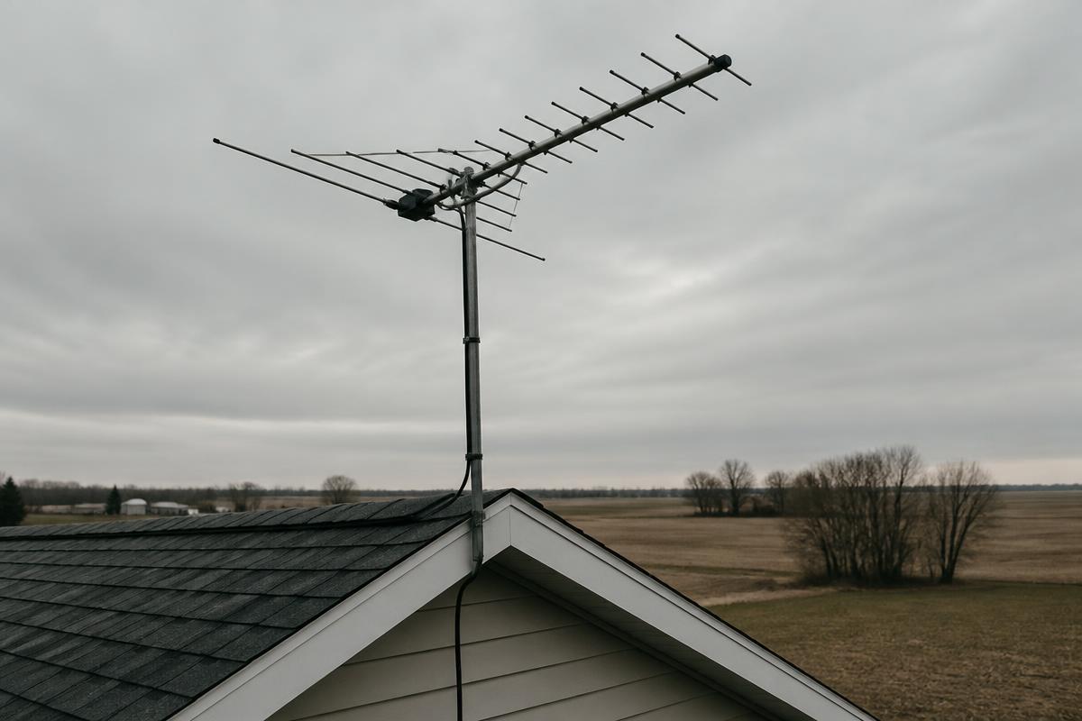 TV antenna installation by All Things Tech in Nebraska